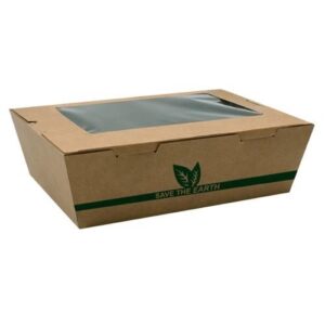 CAJA VENTANA KRAFT 1600ML 50U