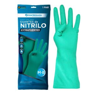 GUANTE NITRILO INDUSTRIAL VERDE T/S