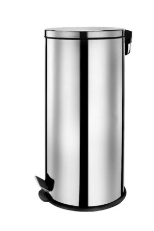 PAPELERA C/PEDAL BRILLO 30L