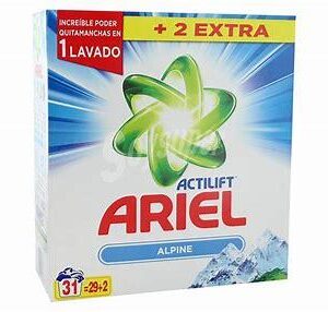 DETERGENTE ARIEL MALETA 29+3D