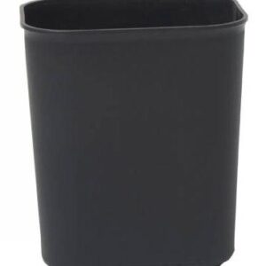 PAPELERA C/PEDAL IGNÍFUGA NEGRA 14L