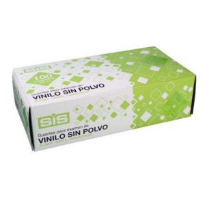 GUANTE VINILO S/POLVO T/M 100U