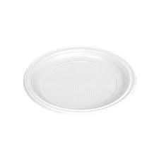 PLATO PLÁSTICO LLANO 22CM 100U