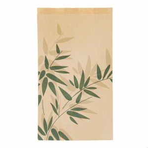 BOLSA PAPEL KRAFT FEEL GREEN 26+8X35CM 250U