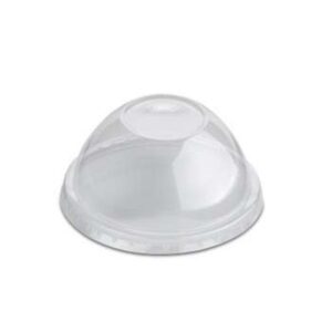 TAPA VASO CÚPULA PET S/AGUJERO 12OZ 50U