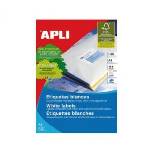 ETIQUETA ADHESIVA APLI 635X381MM CONGELADO