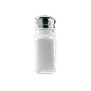 SALERO CRISTAL CUADRADO INOX