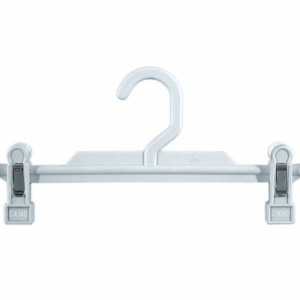 PERCHA PLÁSTICO C/PINZAS BLANCA 31CM