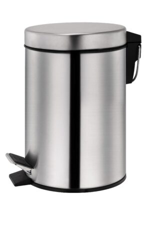 PAPELERA C/PEDAL INOX 3L