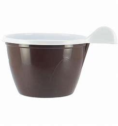 TAZA PLÁSTICO CAFÉ BICOLOR 140ML 10U