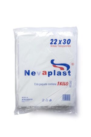BOLSA MERCADO 22X30CM TRANSP. 1KG