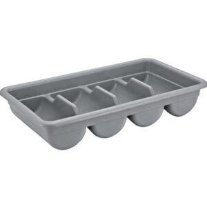 CLASIFICADOR CUBIERTOS GRIS 4 COMPART.