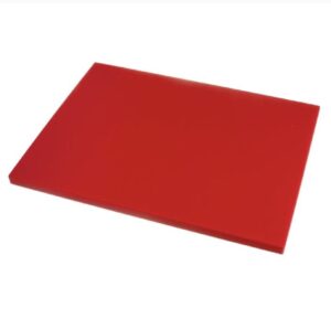 TABLA DE CORTE POLIETILENO 50X30X2CM ROJA