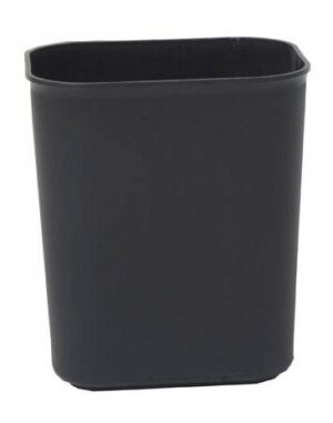 PAPELERA C/PEDAL IGNÍFUGA NEGRA 14L
