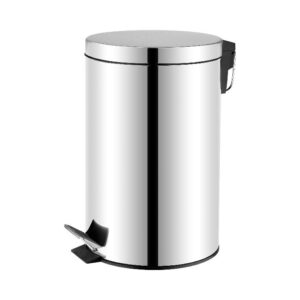 PAPELERA C/PEDAL INOX MATE 12L