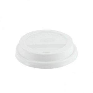 TAPA VASO TRAVEL 8OZ BLANCA 100U
