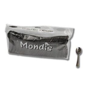 MINI CUCHARILLA PLAST. METALIZADA 100U