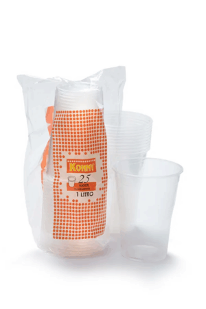 VASO PLÁSTICO PP 1L 25U