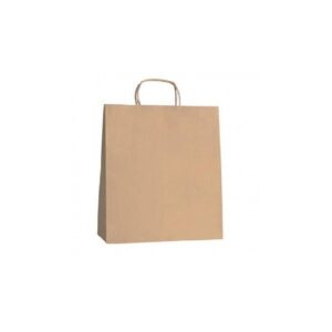 BOLSA PAPEL KRAFT ASA RETORC. 32+14X40CM 25U