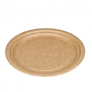 PLATO CARTÓN KRAFT 18CM 50U