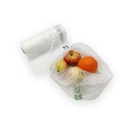 BOLSA MERCADO 25X35CM TRANSP. BIODEGRADABLE 200U