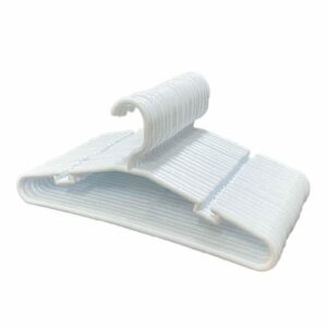 PERCHA PLÁSTICO BCA. 42CM 6U