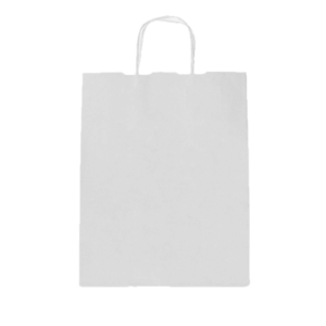 BOLSA PAPEL BCA. ASA RETORC. 24+10X32CM 25U