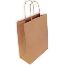 BOLSA PAPEL KRAFT ASA RETORC. 24+10X32CM 25U