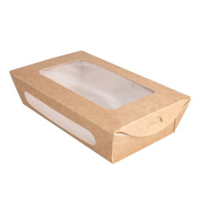 CAJA VENTANA ENSALADA KRAFT 20X12X5CM 50U