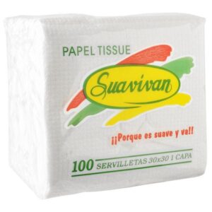 SERV. 30X30 1C BCO SUAVIVAN 100U