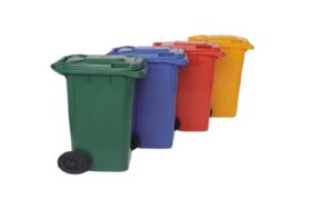 CONTENEDOR C/PEDAL COLORES 240L
