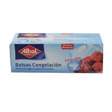 BOLSA CONGELACIÓN 34X50CM ALBAL 8L 15U