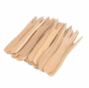 TENEDOR MINI MADERA 8,5CM 1000U