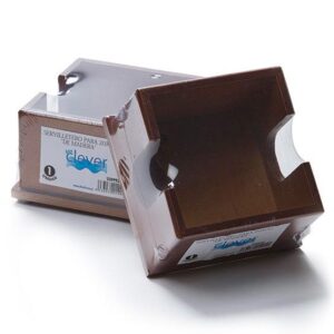 DISPENSADOR SERVILLETAS MADERA 20X20CM