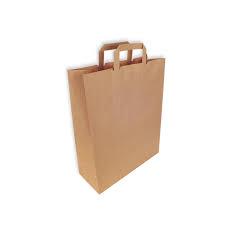 BOLSA PAPEL KRAFT ASA PLANA 32+12X40CM 50U