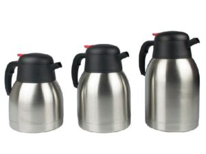JARRA TERMO INOX BOTÓN ROJO 1,5L