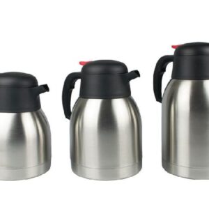JARRA TERMO INOX BOTÓN ROJO 1,5L