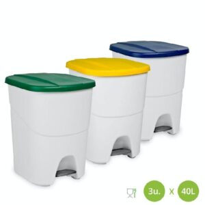 CUBO BASURA C/PEDAL ECOLOG. 50L
