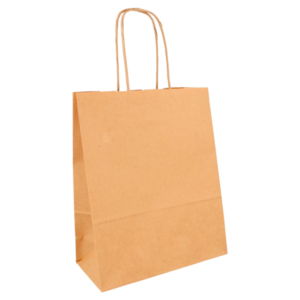 BOLSA PAPEL KRAFT ASA RETORC. 18+8X21,5CM 250U