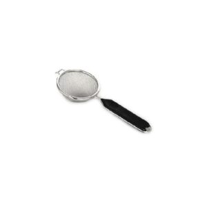 COLADOR MEDIA BOLA M/NEGRO INOX 14CM