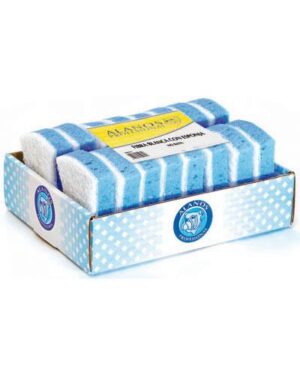 ESTROPAJO BCO. BAÑO ESPONJA 10X7,8CM 16U