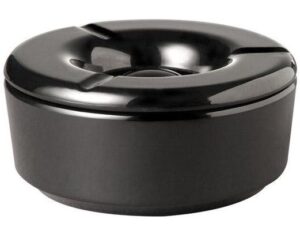 CENICERO AGUA MELAMINA NEGRO 11,5CM