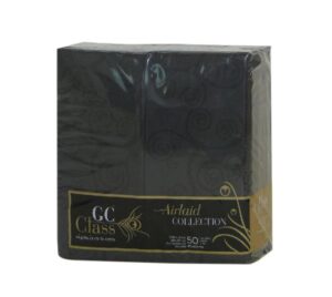 SERV. 40X40 AIRLAID NEGRO GC CANGURO 12X50U CAJA