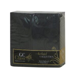 SERV. 40X40 AIRLAID NEGRO GC CANGURO 12X50U CAJA