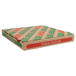 CAJA PIZZA 32X32X3,8CM KRAFT 100U
