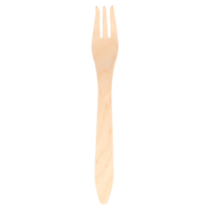 TENEDOR MADERA CURVE 18,3CM 100U