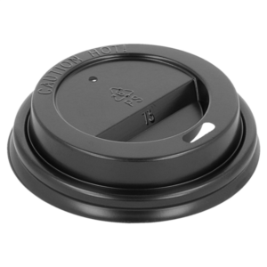 TAPA VASO TRAVEL 6OZ NEGRA 100U