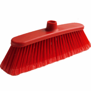 ESCOBA RECTA ROJA