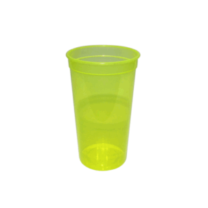 VASO PLÁSTICO REUTIL. AMARILLO MOJITO/SIDRA 470ML 25U