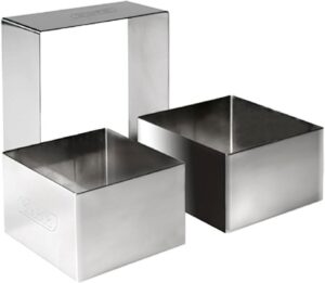 ARO CUADRADO COCINA INOX 6X6X4,5CM
